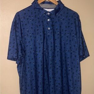 Anderson Ord Men's Performance Golf Polo Shirt Blue, Size XL‎